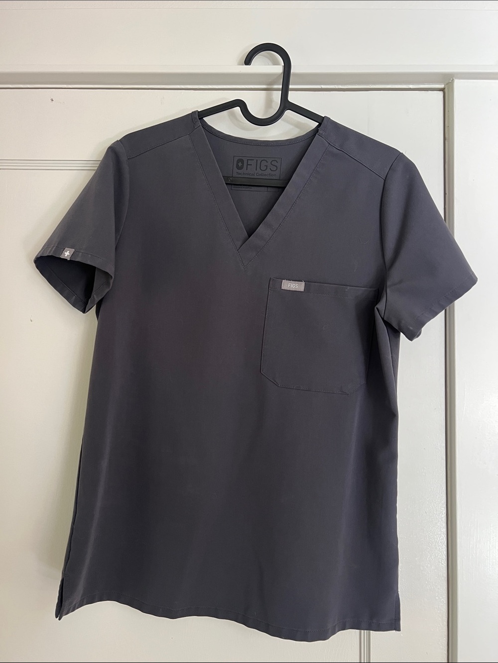 Figs Catarina Scrub Top - Charcoal